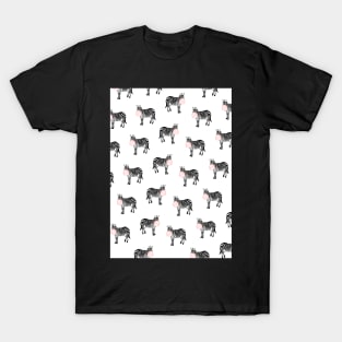 Zebra pattern, Pink bubble gum, Kids art, Funny art, Animal, Kids room, Modern art, Wall art, Print, Minimalistic, Modern, Humor, Black and white T-Shirt